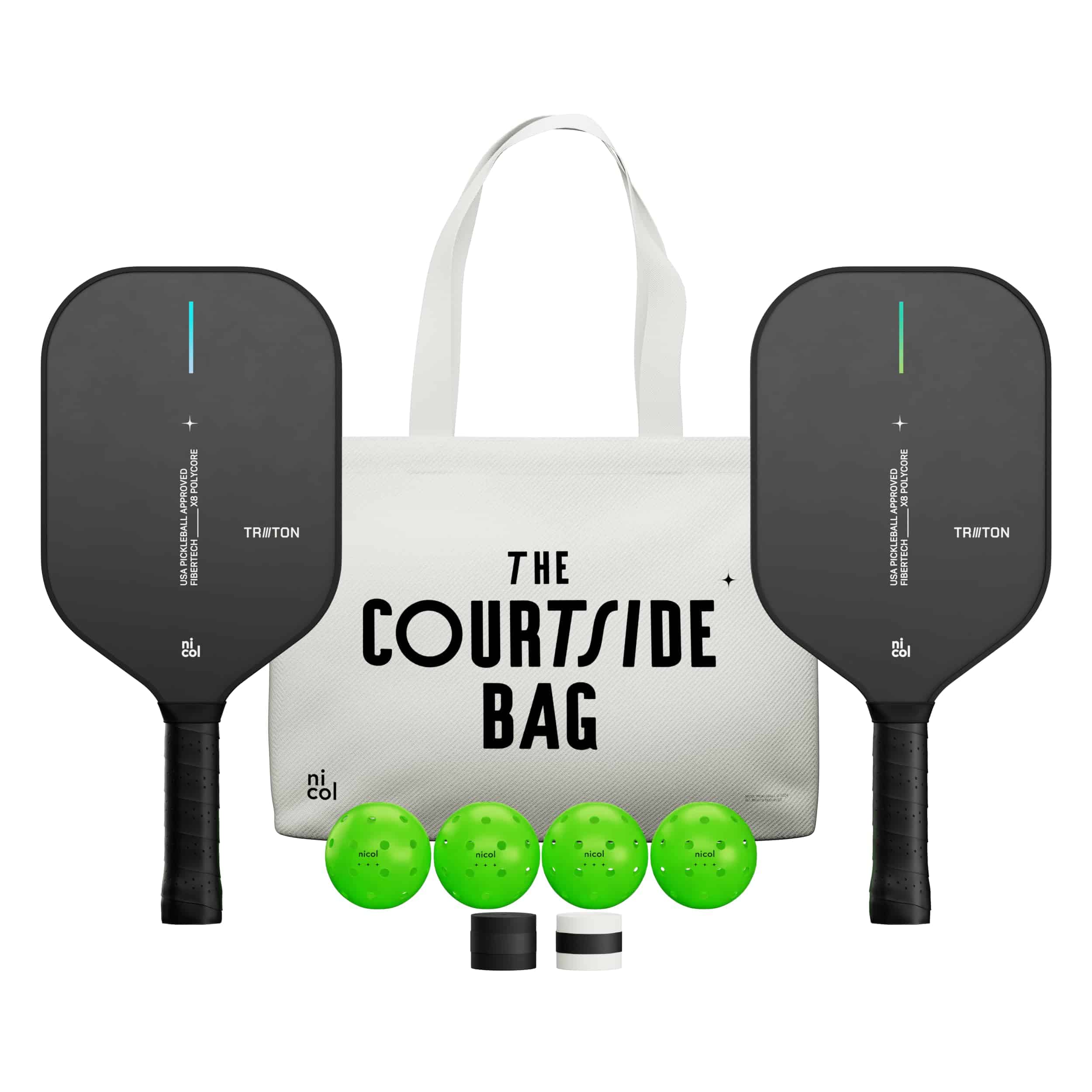 Set de 2 palas de pickleball por Nicol 2025 Triton |