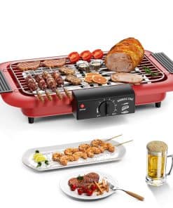 Asador BBQ Eléctrico, Parrilla Barbacoa Antiadherente sin