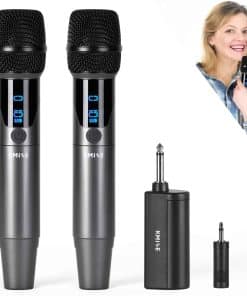 Sistema de Micrófono Inalámbrico Kmise, 2.4GHz Doble