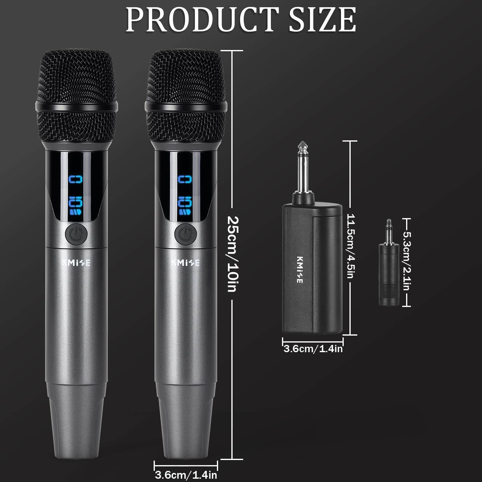 Sistema de Micrófono Inalámbrico Kmise, 2.4GHz Doble - Imagen 8