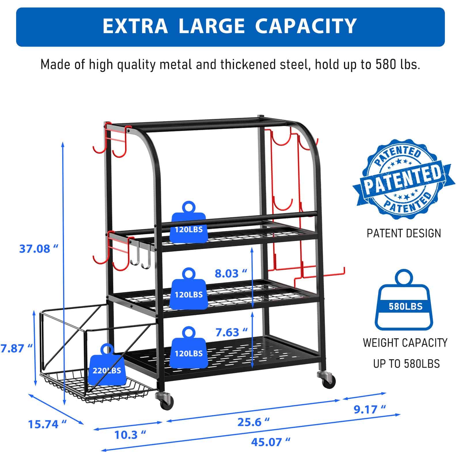 Rack de Pesas, Rack de Peso para Gimnasio en Casa, - Imagen 3