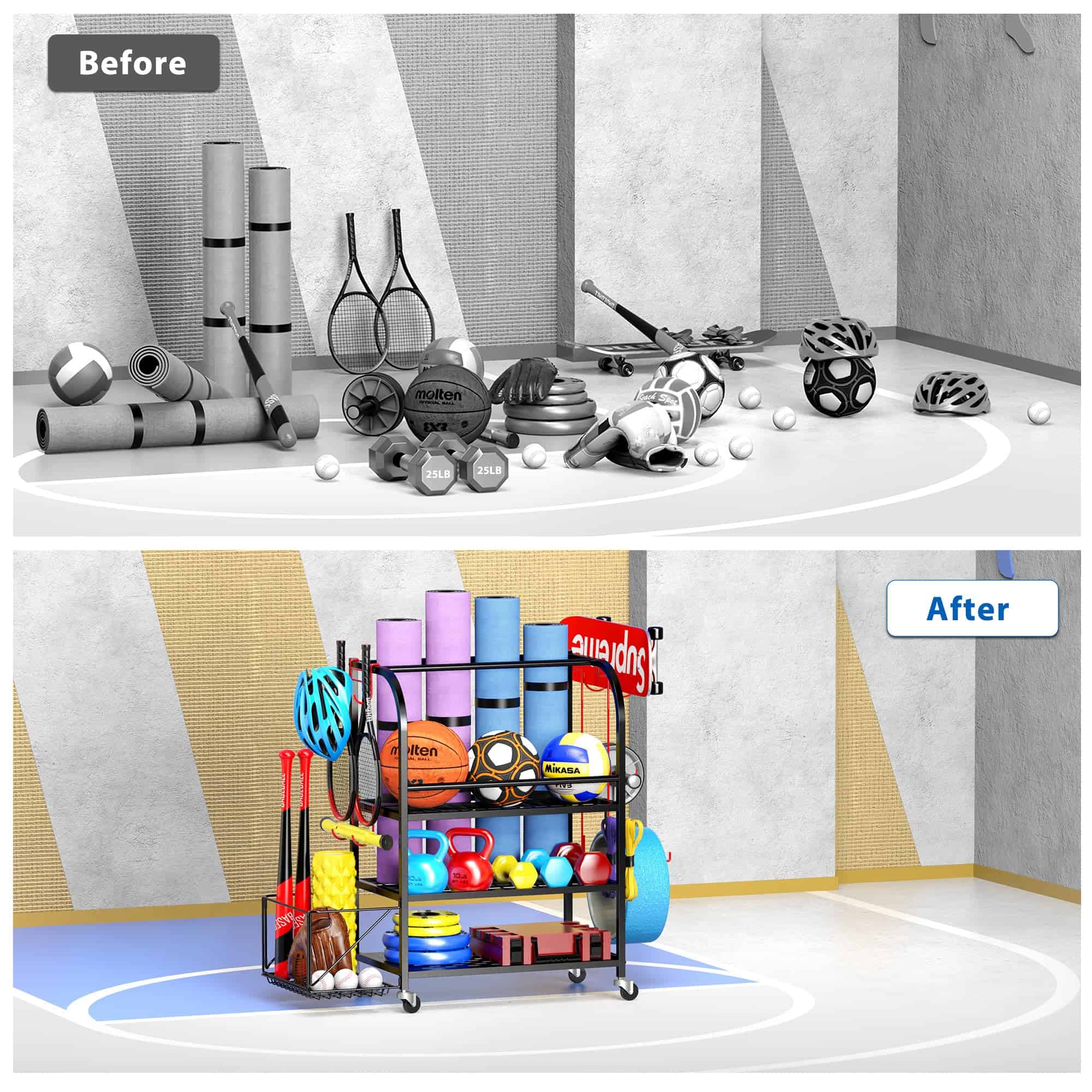 Rack de Pesas, Rack de Peso para Gimnasio en Casa, - Imagen 7