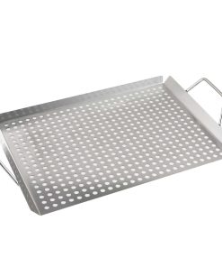 Luoieo BBQ Grilling Pans, Placas de Parrilla de Acero