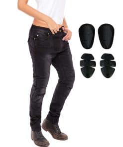 Jeans de Moto para Mujer Skylinewears con Forro de Aramida
