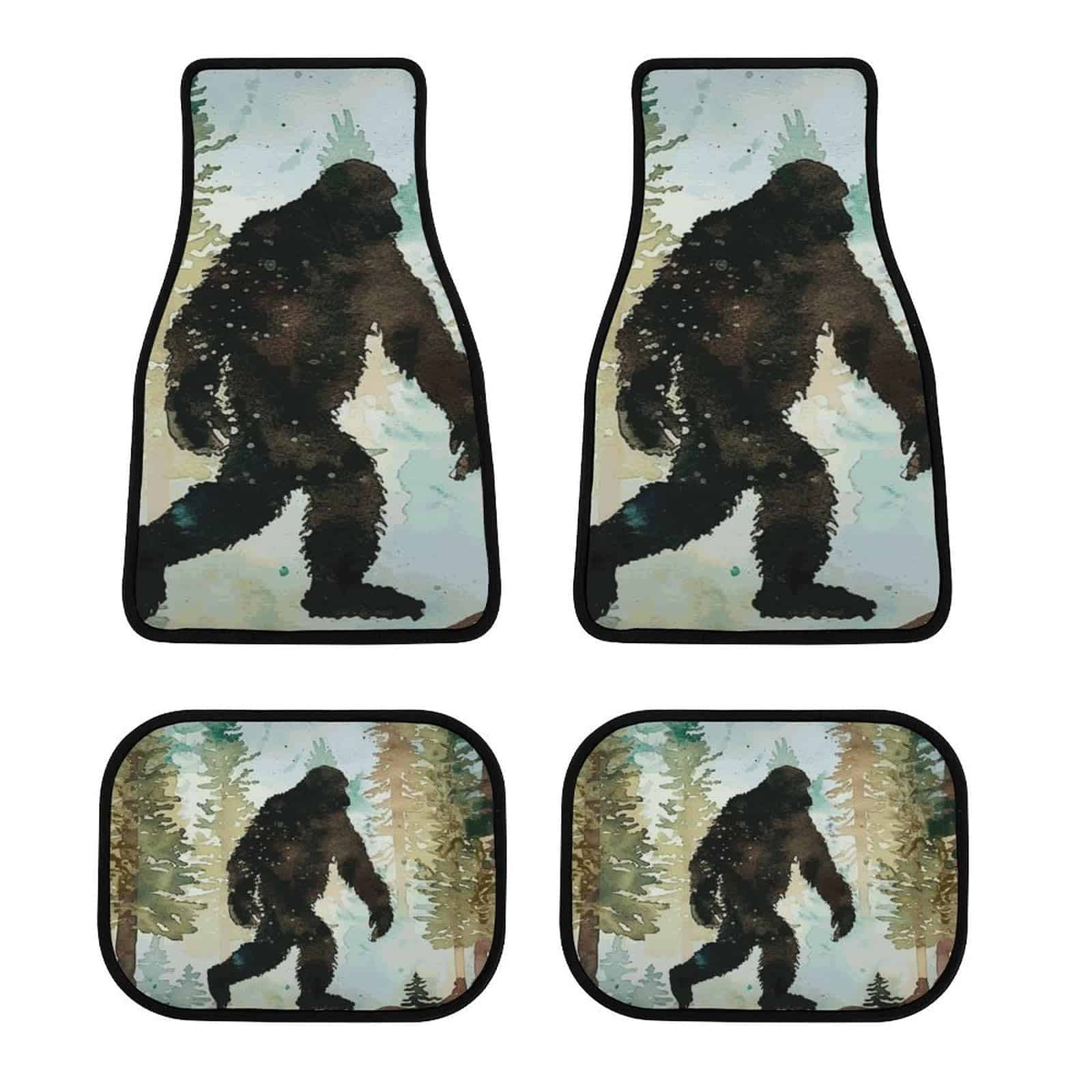Tapetes de Piso para Automóvil Bigfoot Forest de 4 Piezas