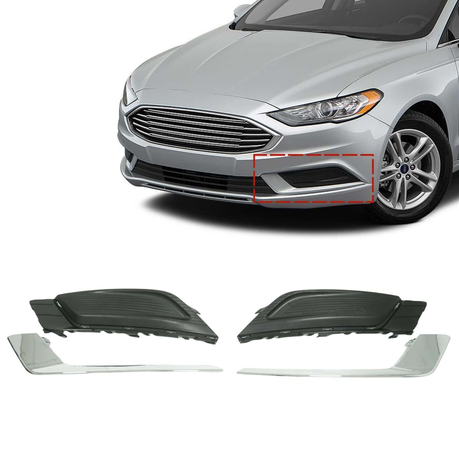 Cubiertas de lámpara antiniebla Sosega con inserciones