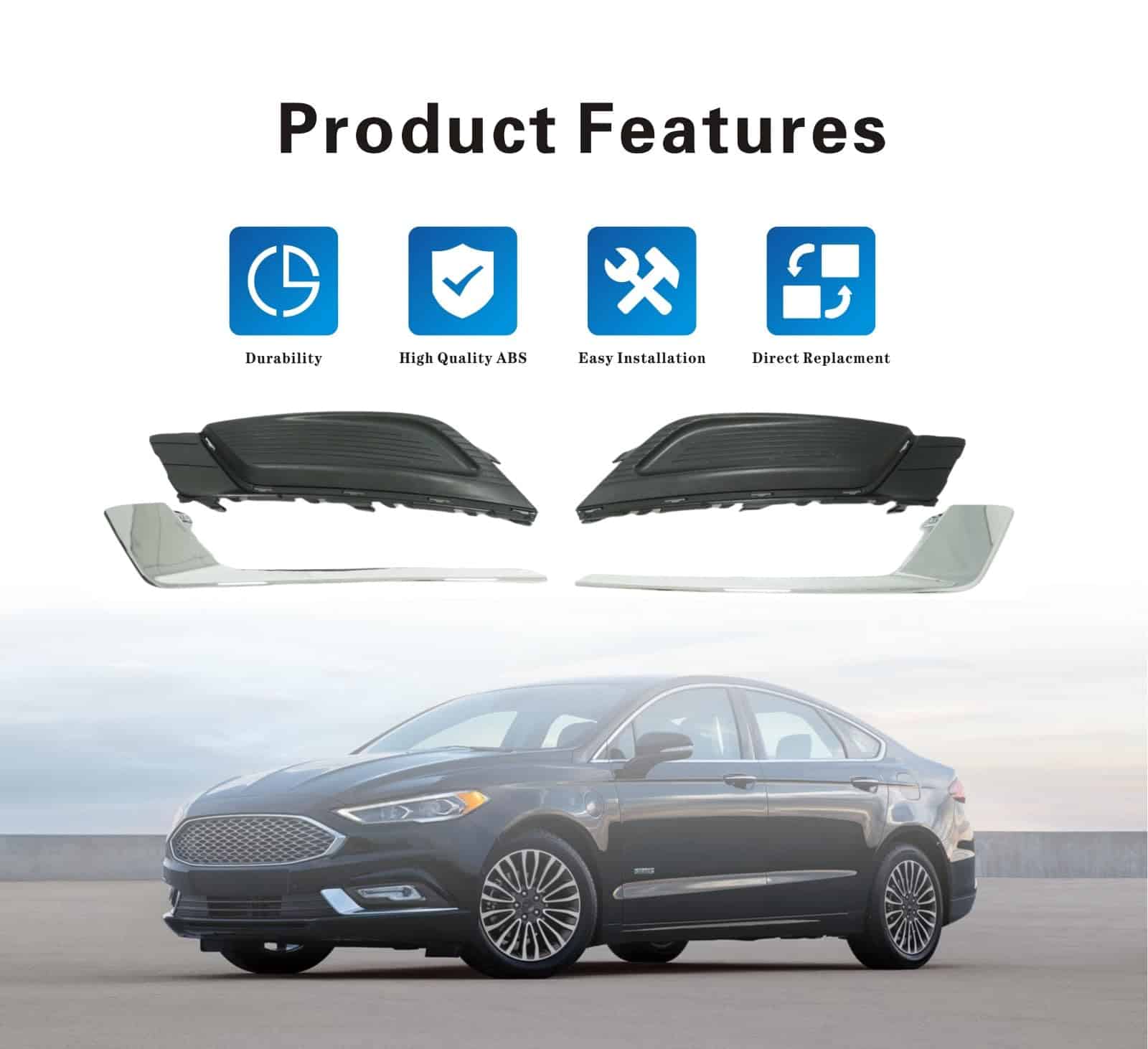 Cubiertas de lámpara antiniebla Sosega con inserciones - Imagen 4