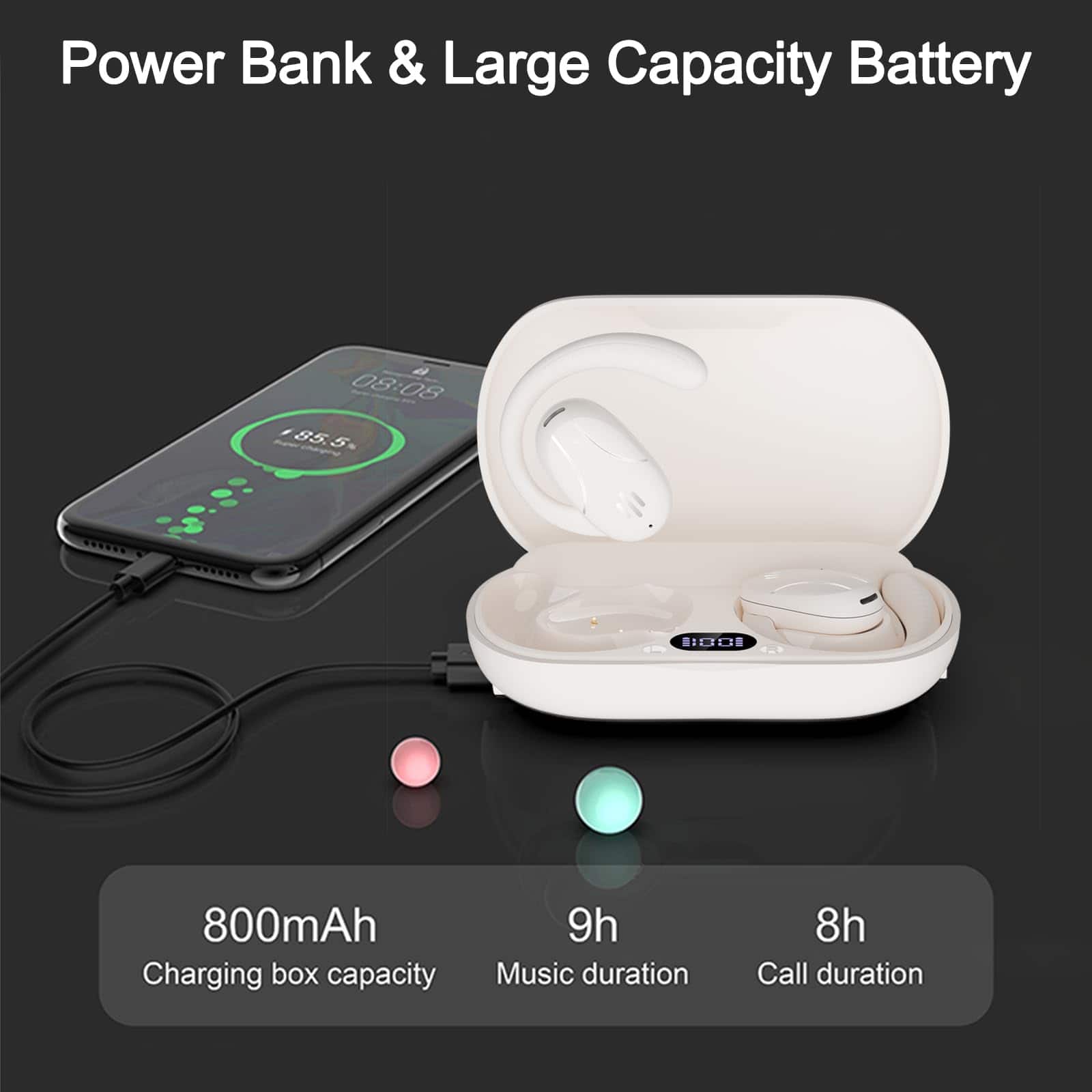 Auriculares Traductor de Idiomas, 3-en-1 Auriculares de - Imagen 8