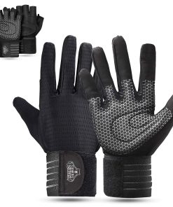 Guantes de Levantamiento de Pesas Bear Grips -Negro