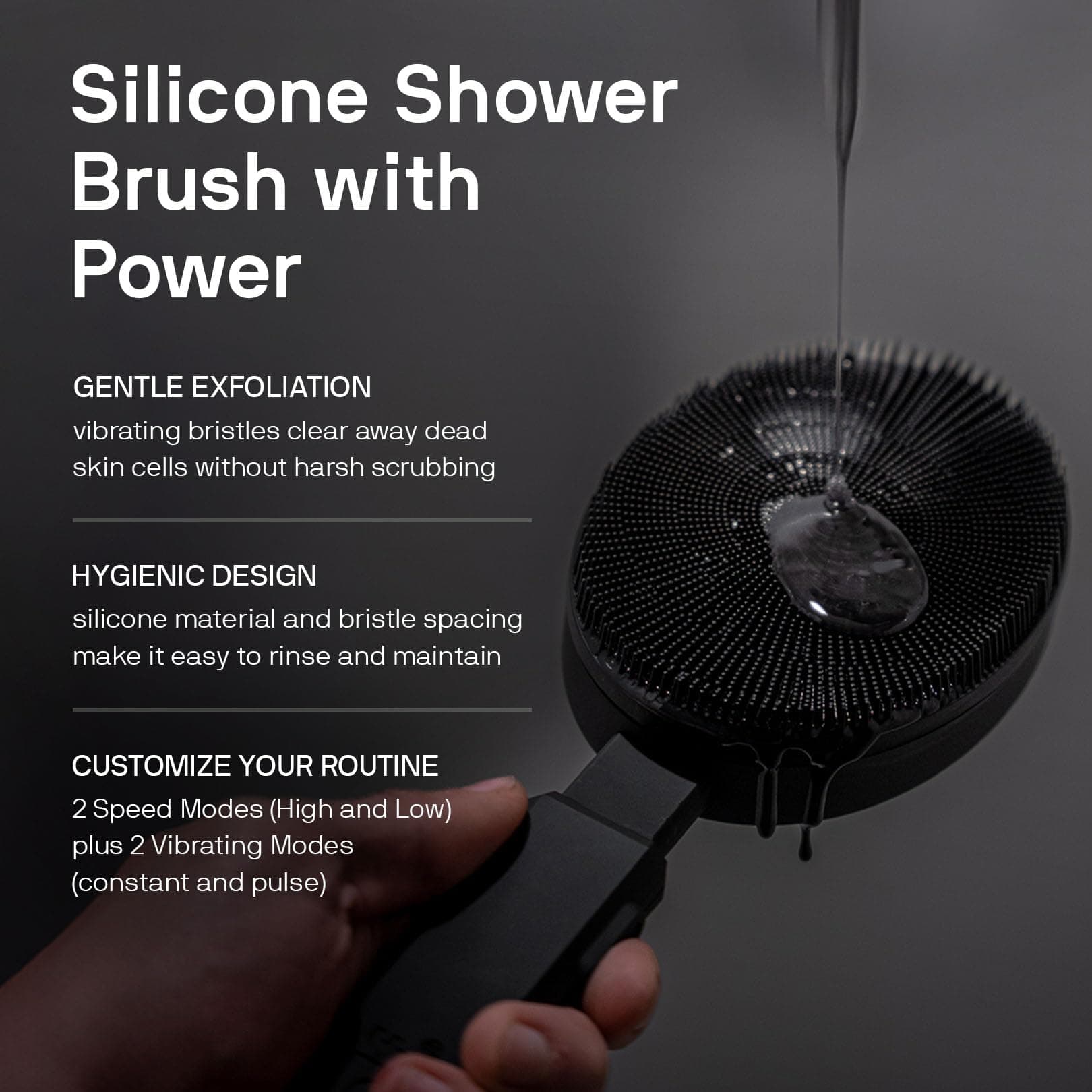 Set Black Wolf Sonic Scrubber Pro & Moisturizing Body Wash - Imagen 5