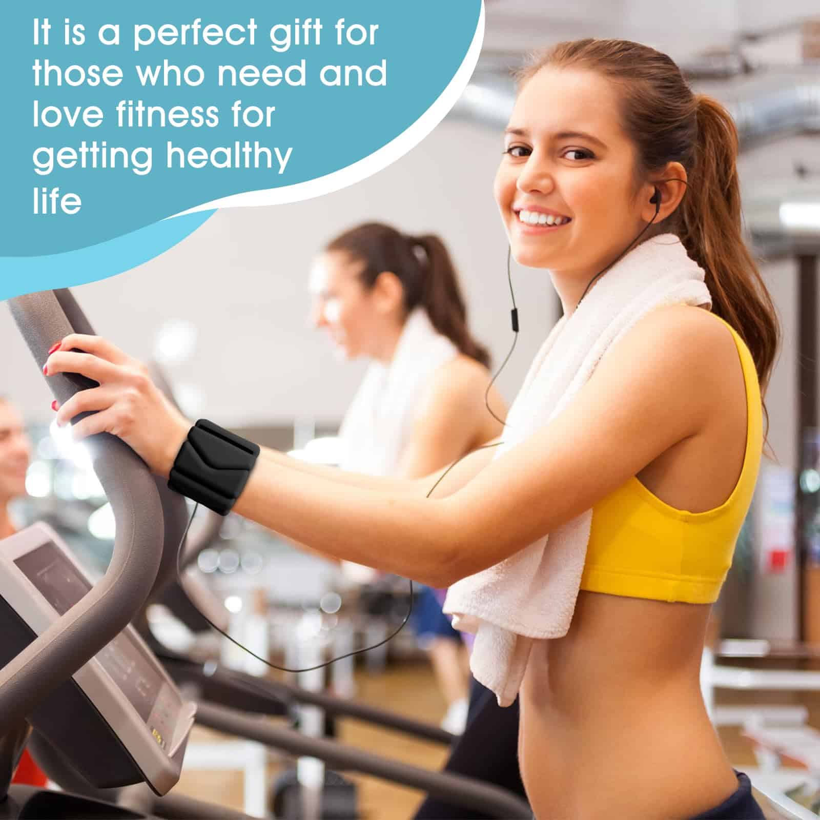 Pesas de muñeca, pesas de muñeca y tobillo -Negro - Imagen 7