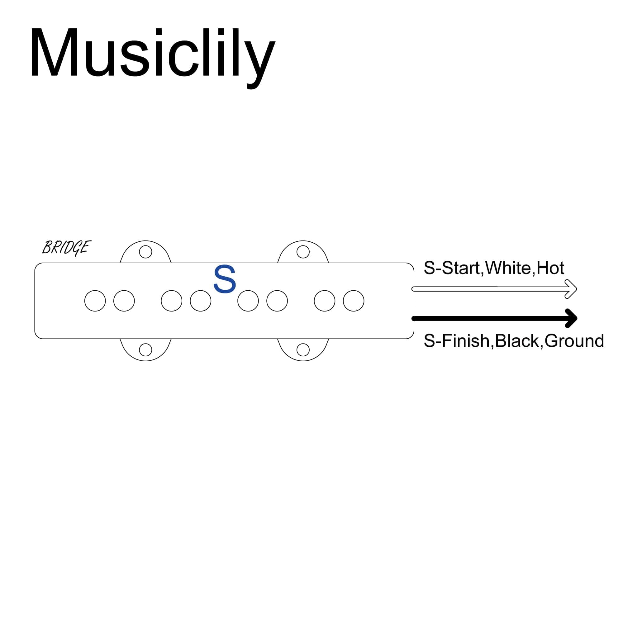 Pastilla de puente individual Musiclily Pro JB-70S Alnico - Imagen 4