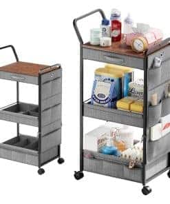 Organizador de pañales de 3 niveles BBLIKE - Carro