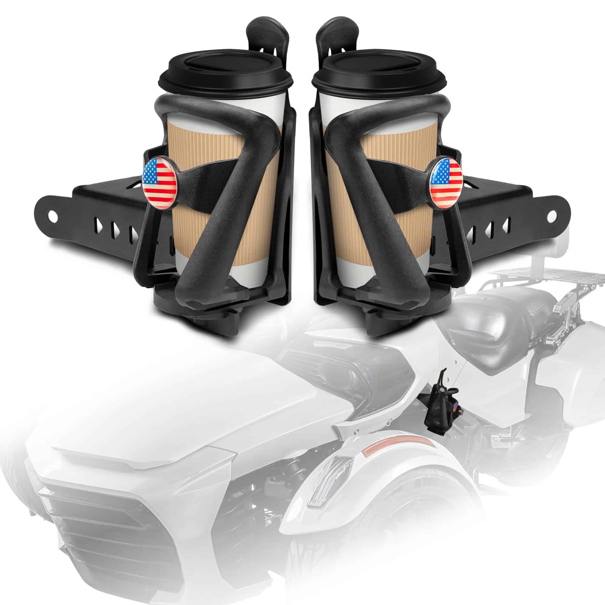 Portavasos para Can-Am Spyder, Juego de 2 unidades,