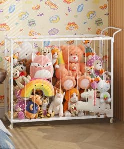Carrito Rodante de Almacenamiento de Peluches BBLIKE -
