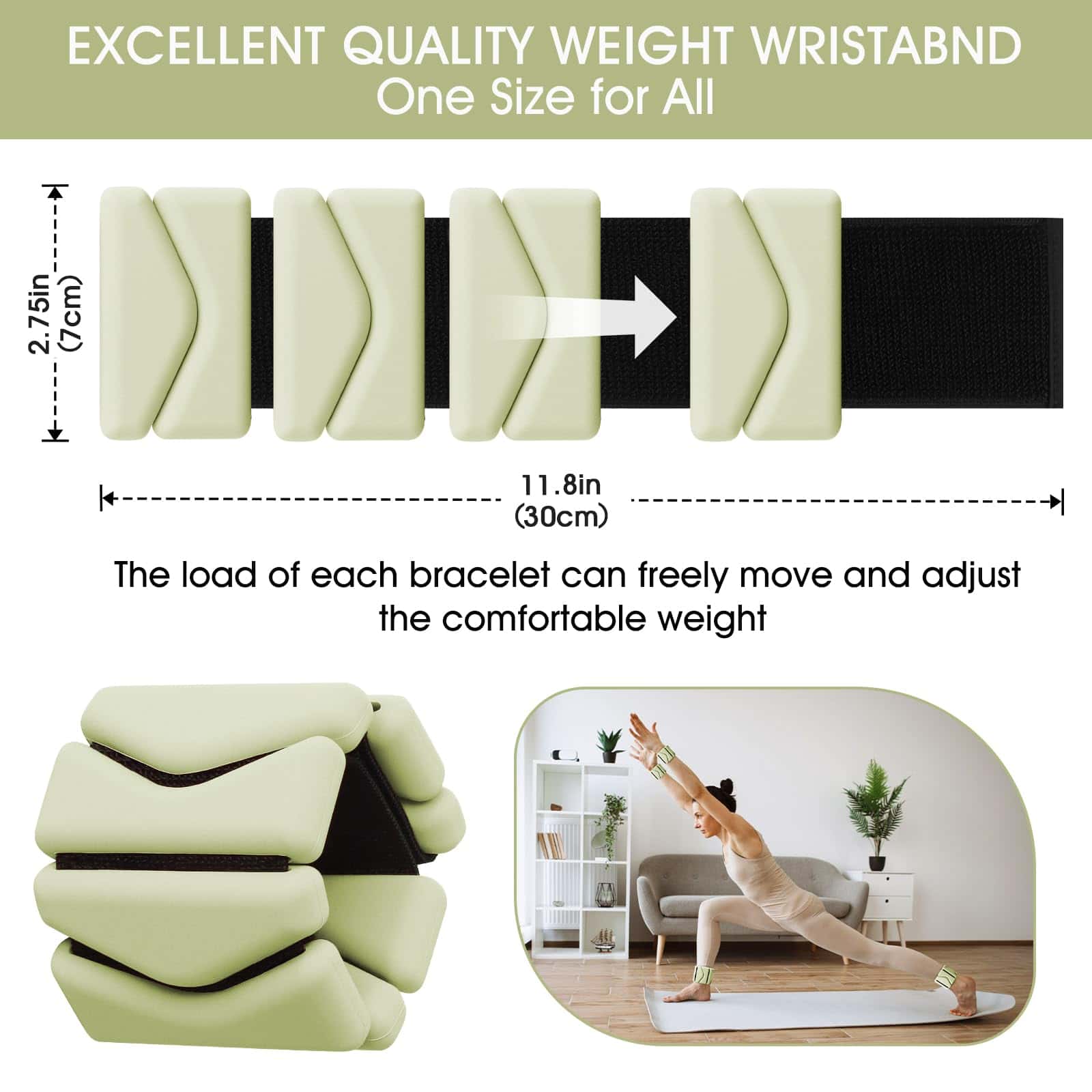 Pesas para muñecas, Pesas para muñecas y tobillos para - Imagen 3