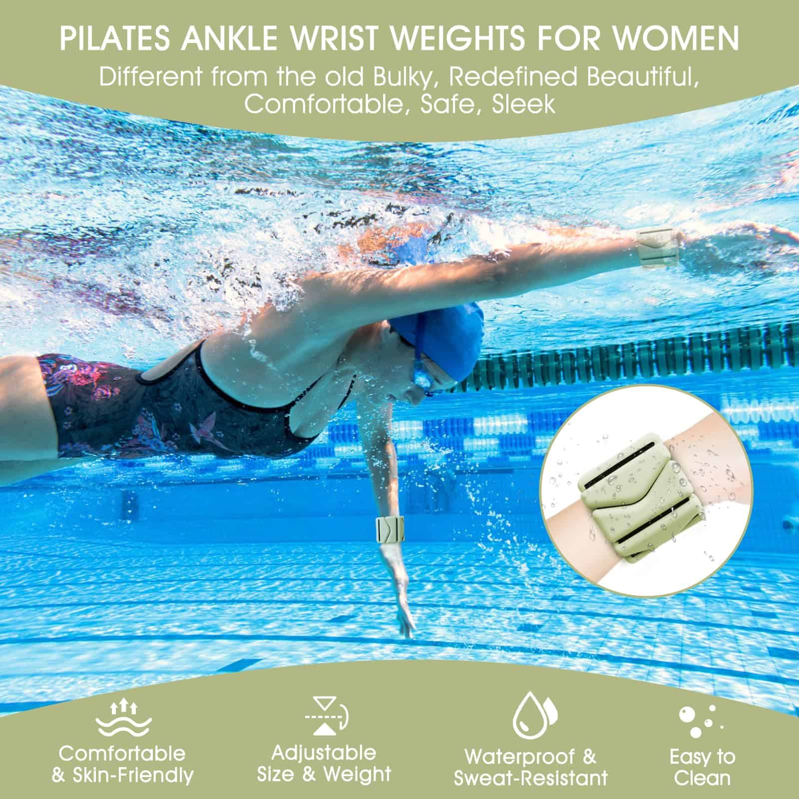 Pesas para muñecas, Pesas para muñecas y tobillos para - Imagen 5