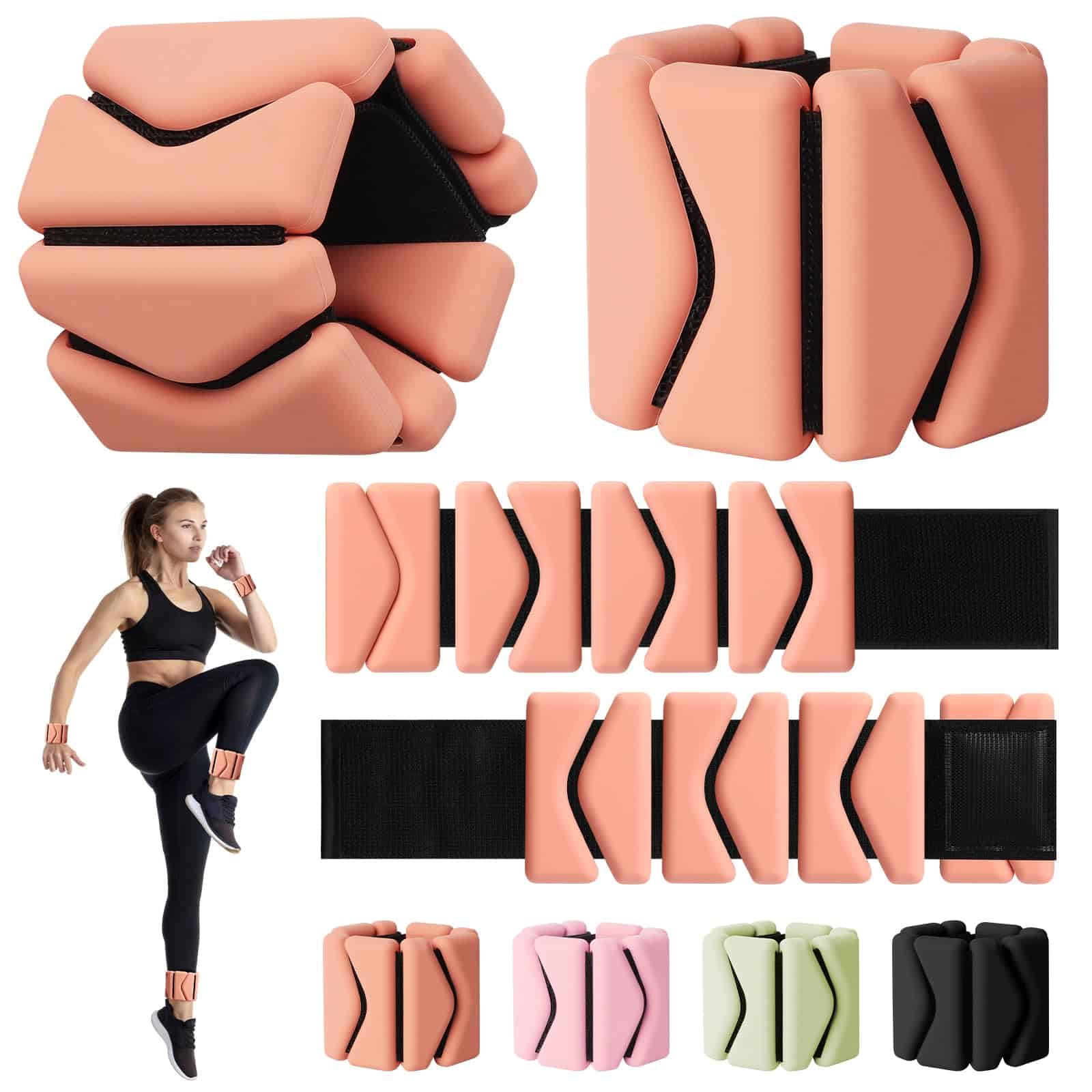 Pesas de muñeca, Pesas de muñeca y tobillo -Naranja