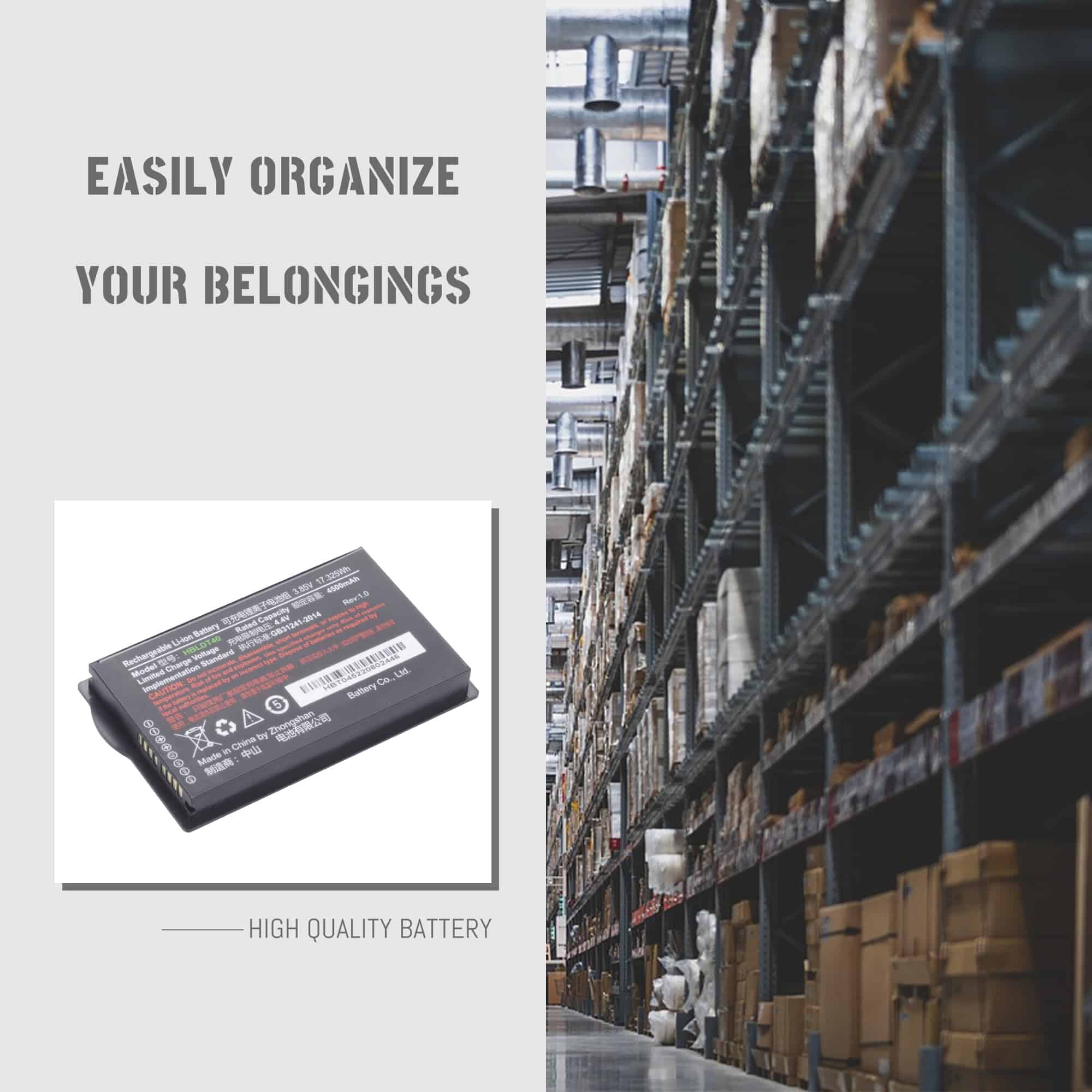 Batería HBLDT40 para escáner de códigos de barras PDA Urovo - Imagen 8