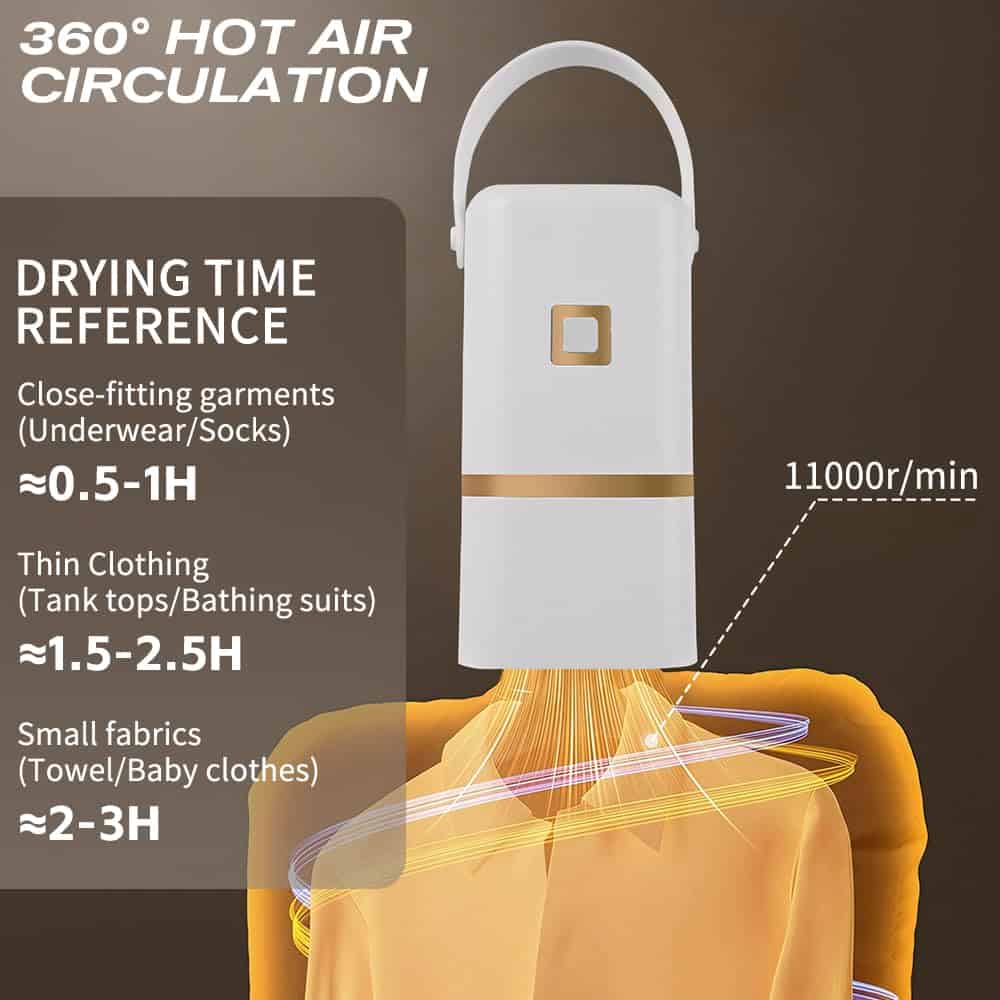 Secadora de Ropa Portátil BAUSATZ - Mini Secadora Express - Imagen 3
