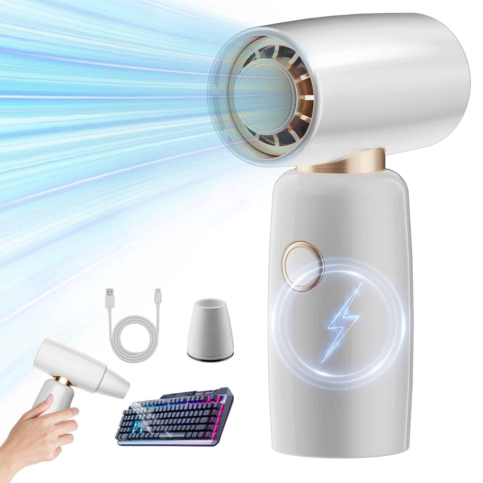 Soplador de aire comprimido inalámbrico con 4 velocidades