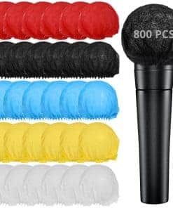 800 Pcs Cubiertas Desechables para Micrófono, Paravientos