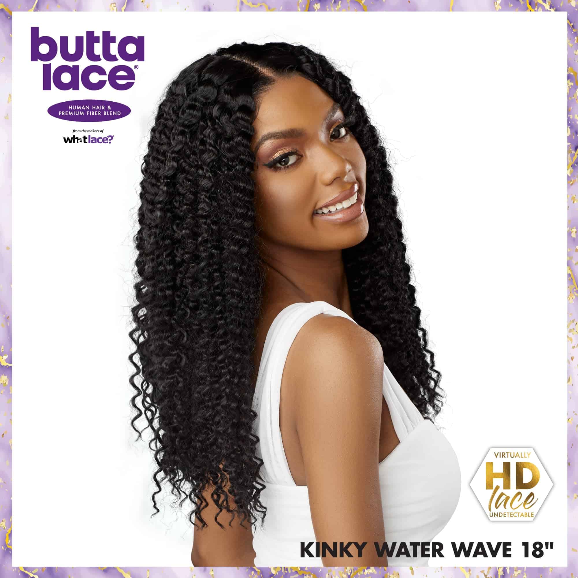 Peluca Sensationnel Butta Lace Hhm - Ondas de Agua Rizadas - Imagen 4