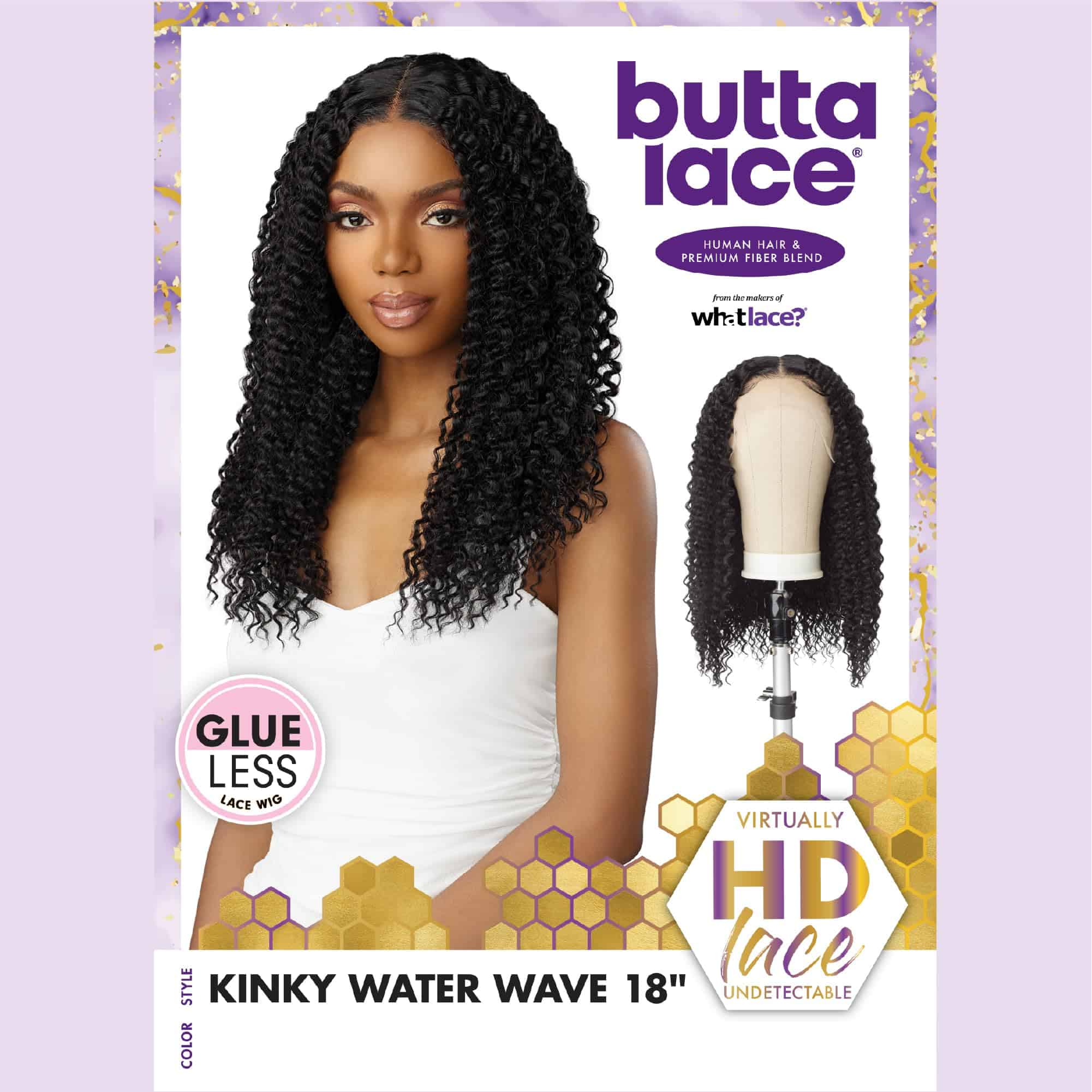 Peluca Sensationnel Butta Lace Hhm - Ondas de Agua Rizadas - Imagen 7