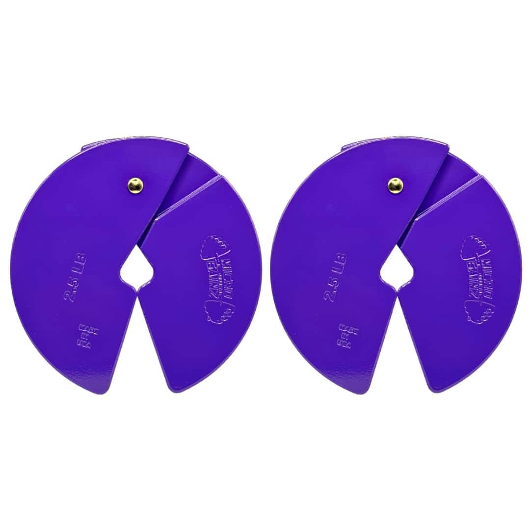 Placa de peso fraccional Micro Gainz Dumbbell de 2.5 lb,