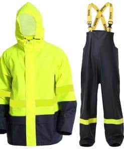 Conjunto de Chaqueta y Pantalones -Amarillo Reflectante