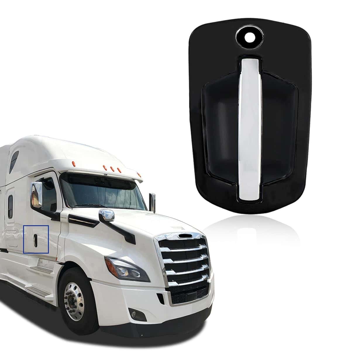 Manija de la puerta exterior derecha Easyinst, acabado en