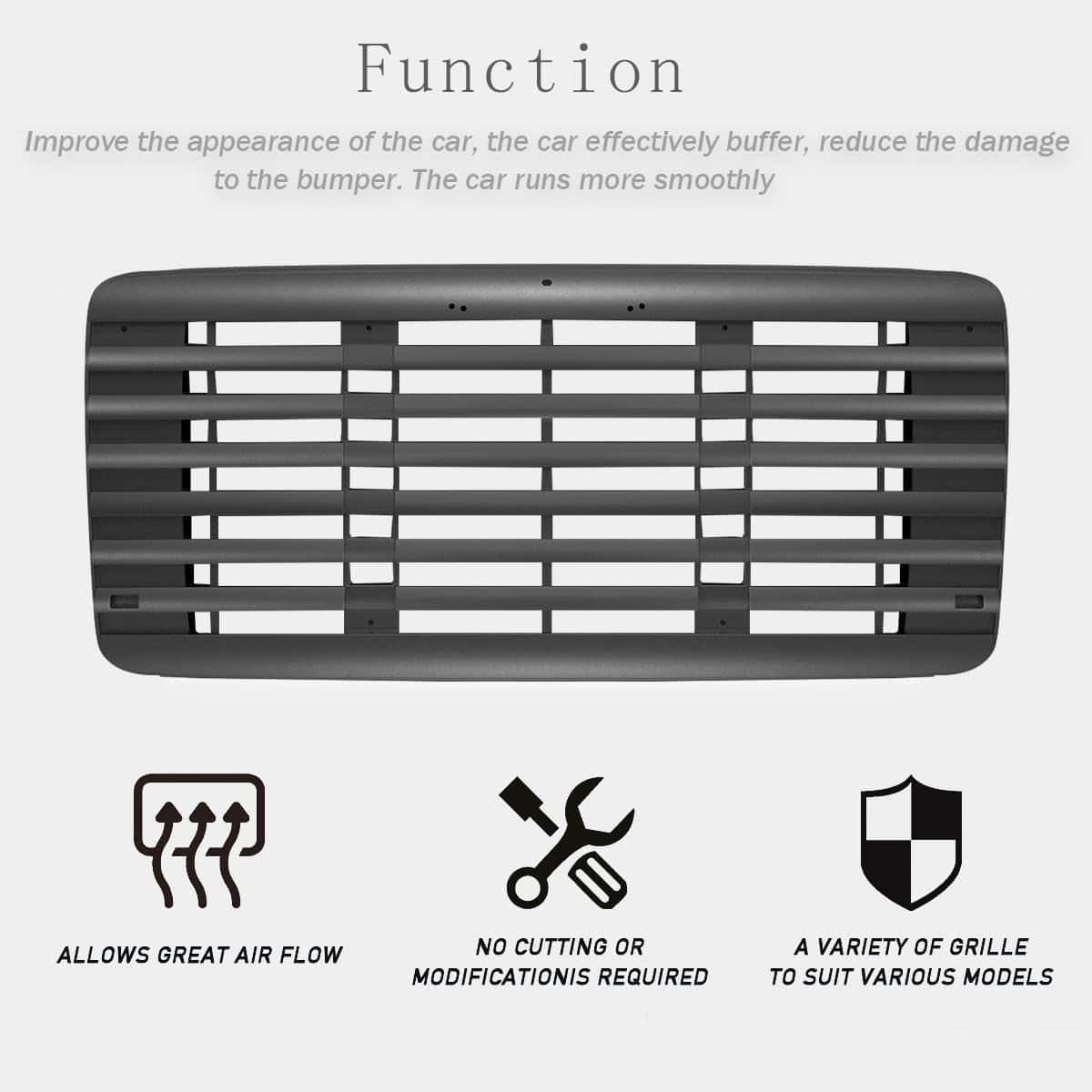 Parrilla Frontal Negra para Radiador Compatible con - Imagen 4