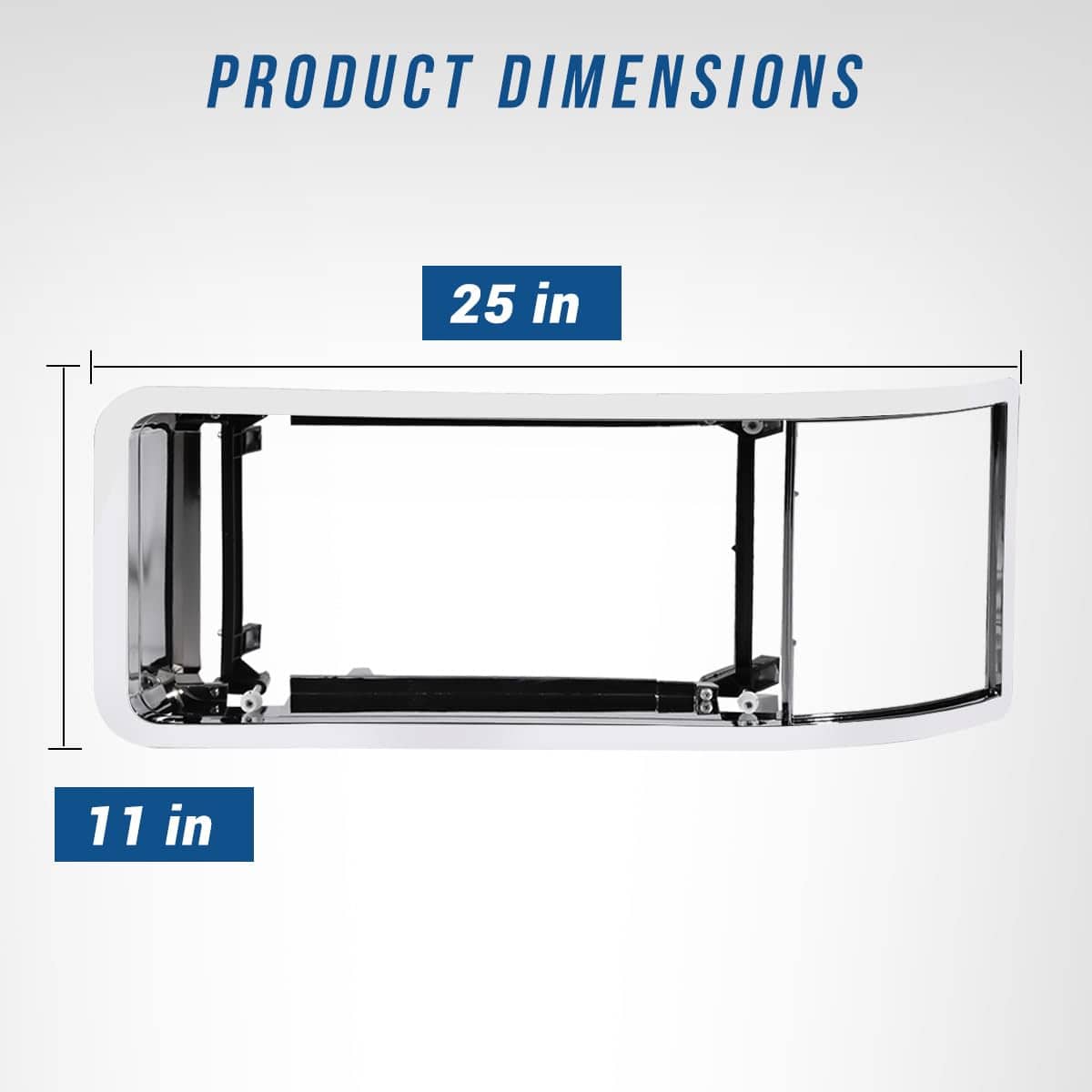 Bisel de Faro Cromado para Camión Mack CH Izquierdo del - Imagen 5