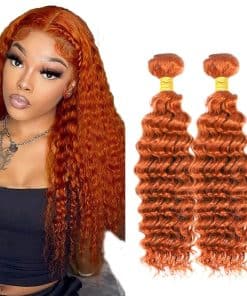 #350 Paquetes de Cabello Humano Onda Profunda 28 30