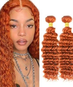 #350 Mechones de Cabello Humano Ondulado Profundo 30 32