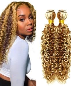 Paquetes de Pelo Humano Water Wave en Tonos de Destacados