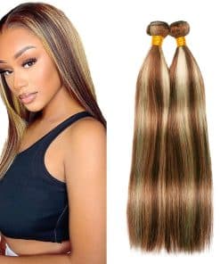 P30/613 Paquetes de Cabello Humano Rubio Destacado Recto 30