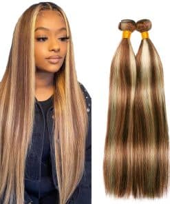 Paquetes de Cabello Humano P30/613 Highlight Blonde Rectos