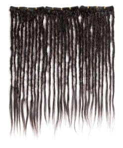Extensiones de cabello rizado de dreadlock humano de doble