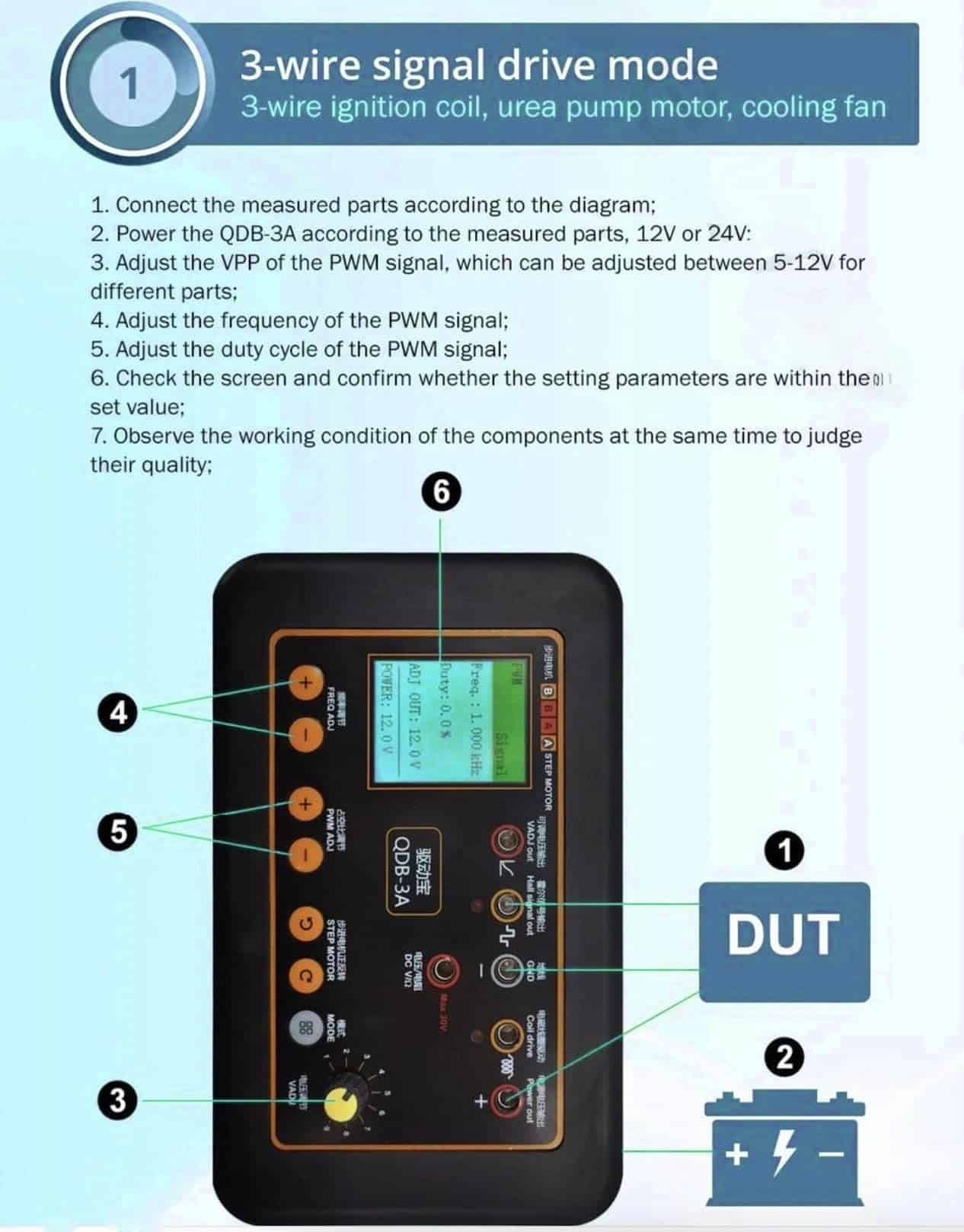 QDB-3A Probador de Bobina de Encendido, Herramienta Para - Imagen 4
