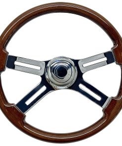 Volante de Camión de Madera Maciza de 18 pulgadas 4 radios