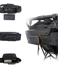 Organizador para carriola doble con porta vasos, bolsillo