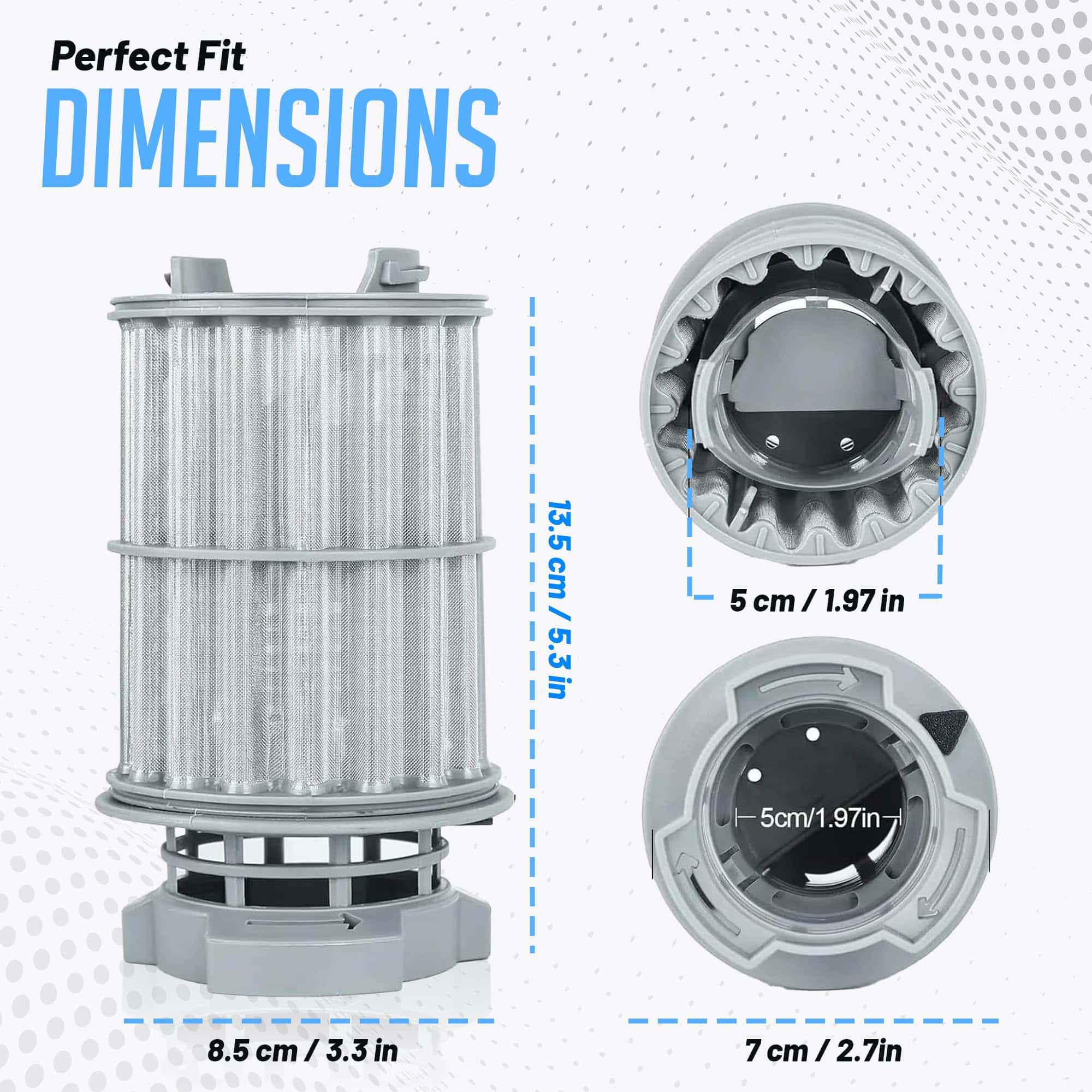 Filtro de Microfiltro para Lavavajillas Compatible con - Imagen 4