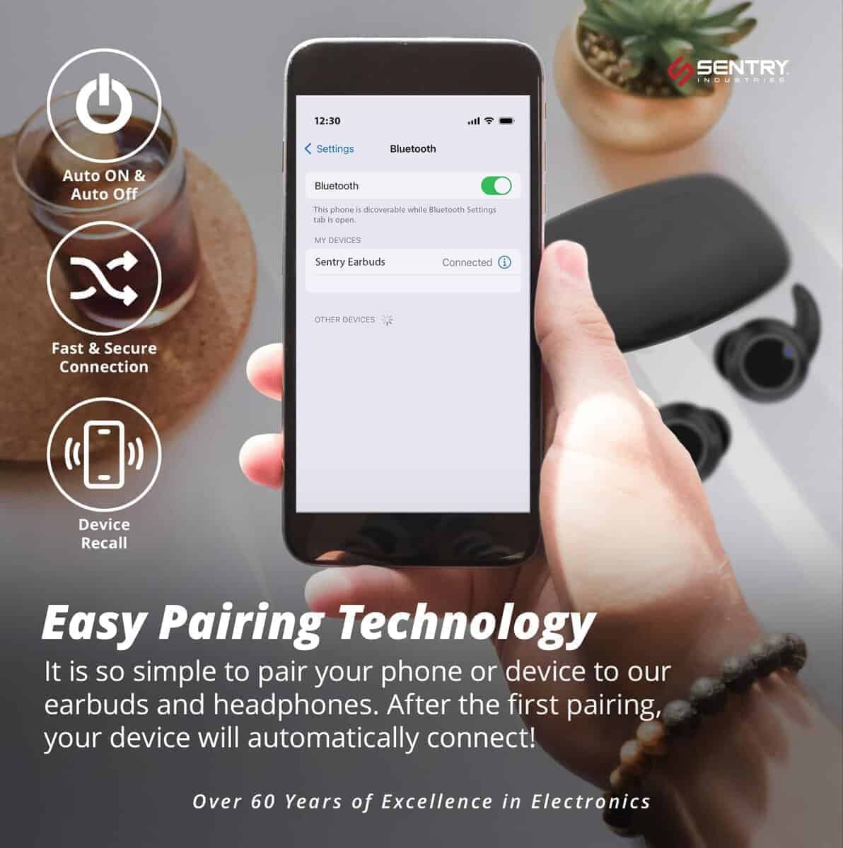 Audífonos inalámbricos Bluetooth Sentry OSE Sport Hook, - Imagen 7