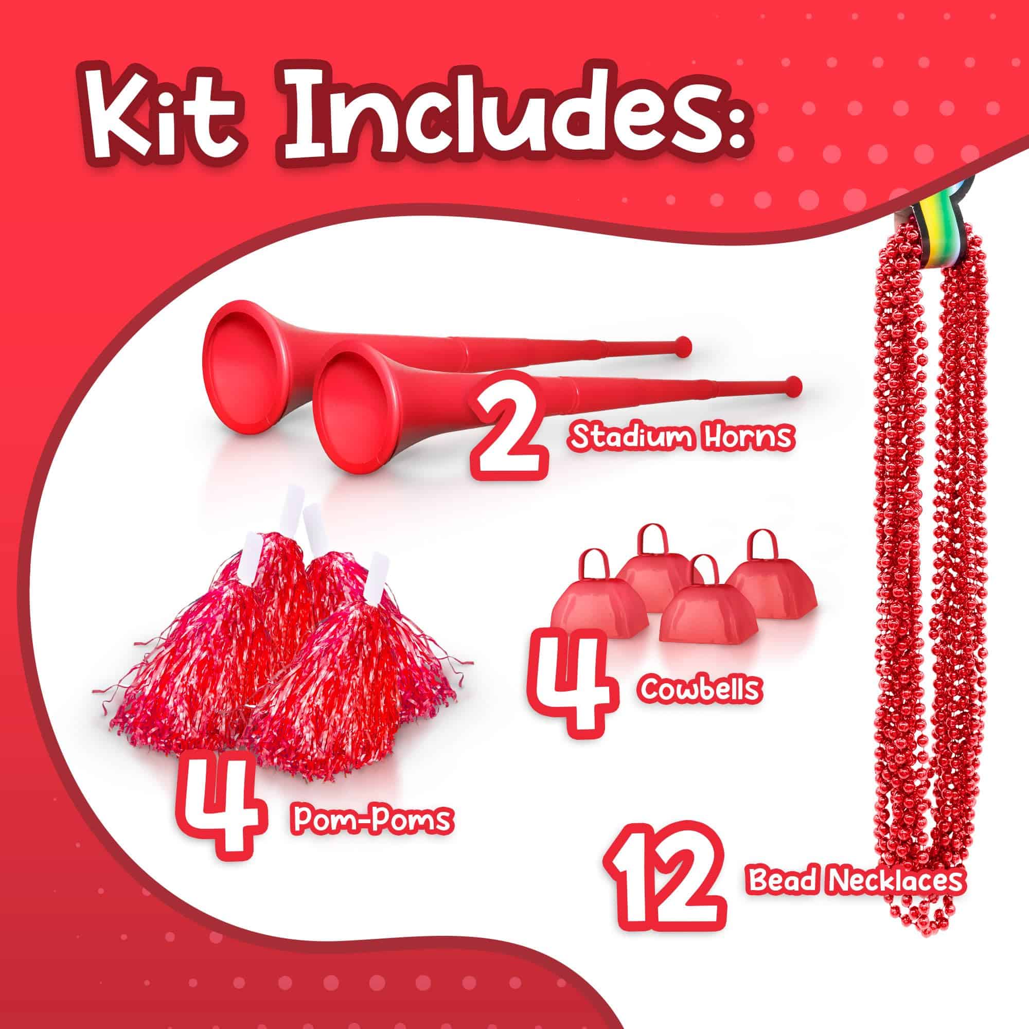 Kit de Espíritu Escolar Windy City -Rojo - Imagen 4