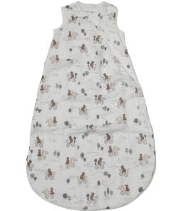 Saco de dormir de muselina ligero Loulou -Osos en Bicicletas