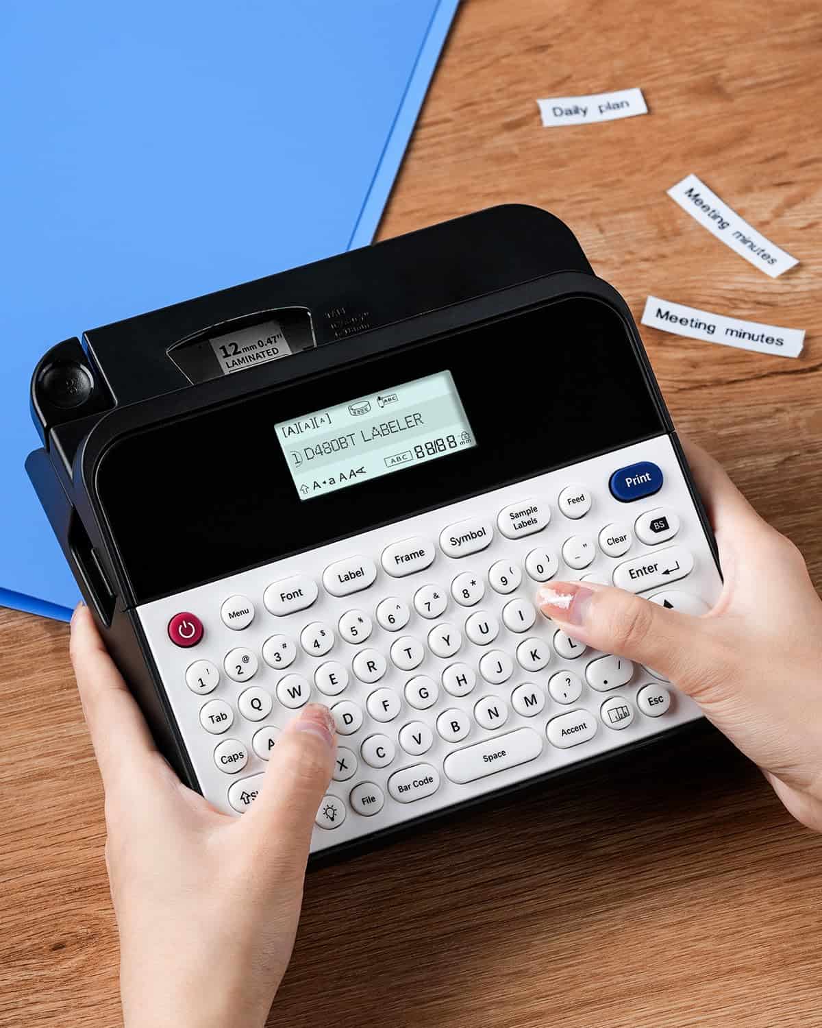 Máquina de etiquetado EazeID con cinta D480BT Bluetooth - Imagen 9