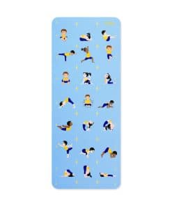 Tapete de Yoga Ecológico Premium para Niños -Azul