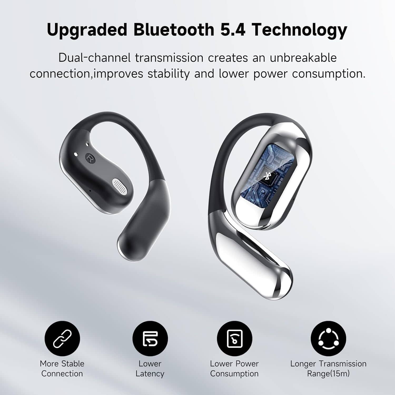 Auriculares inalámbricos ultra cómodos con Bluetooth 5.4 - Imagen 6