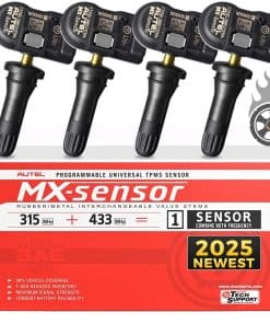 Sensores de TPMS Autel, MaxiTPMS MX-Sensor 315 433Mhz 2en1